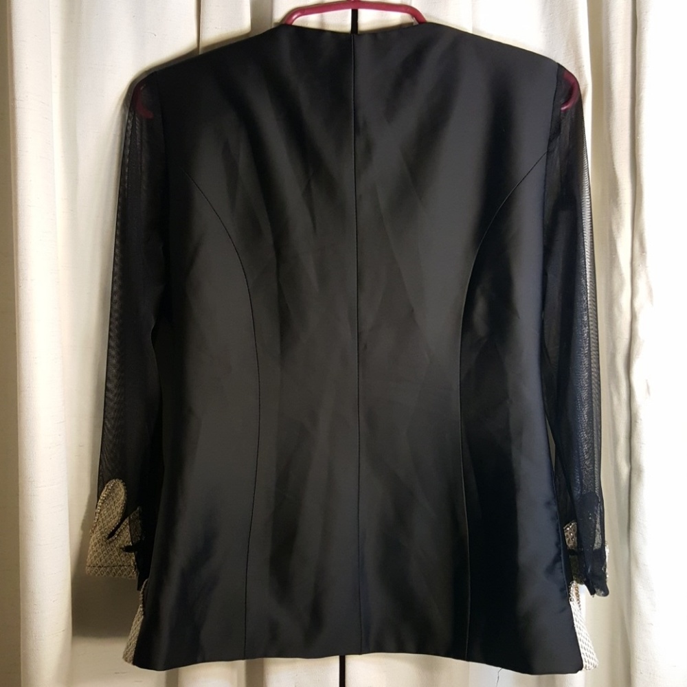 VTG 70's and 80's black evening jacket - Picture 6 of 6
